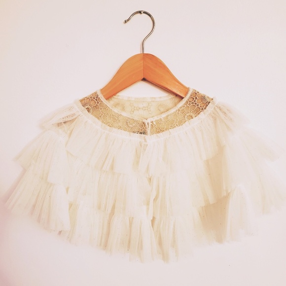 OshKosh B'gosh Other - Genuine Kids + Oshkosh | Tulle White+Gold Bolero